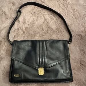 Vintage Phillippe Black Leather Shoulder bag